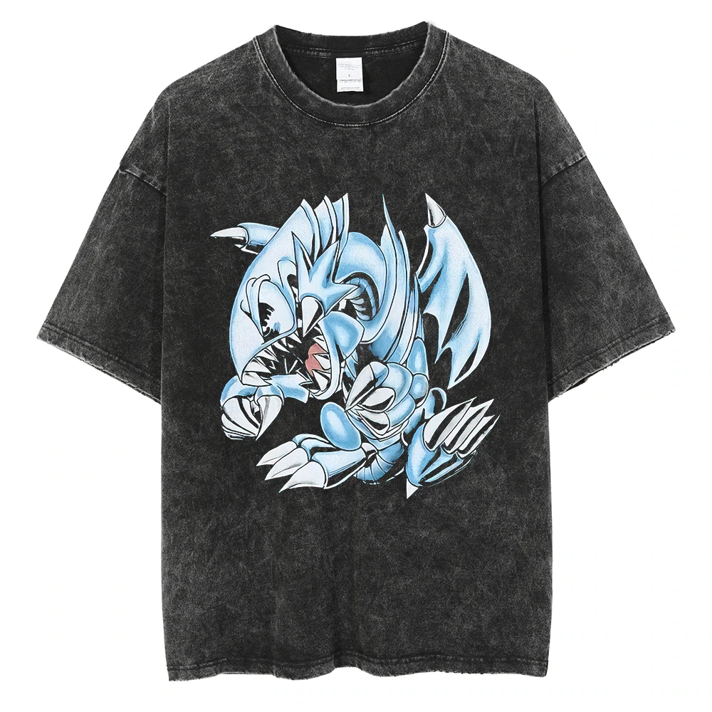 『Yu Gi Oh!』"Blue Eyes White Dragon" Graphic T-shirt