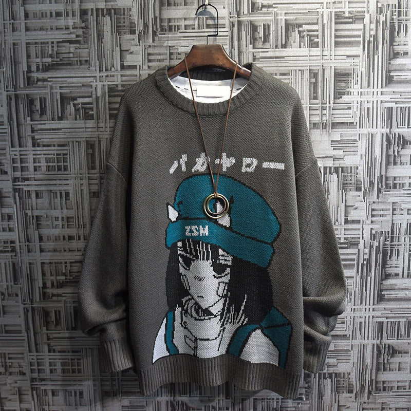 "Bakayarou! / You Idiot!" Knitted Sweater