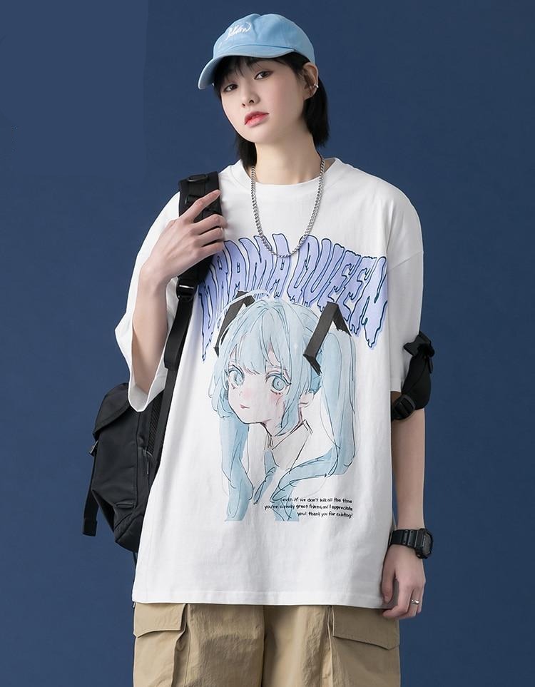 "Drama Queen Miku" Graphic T-shirt