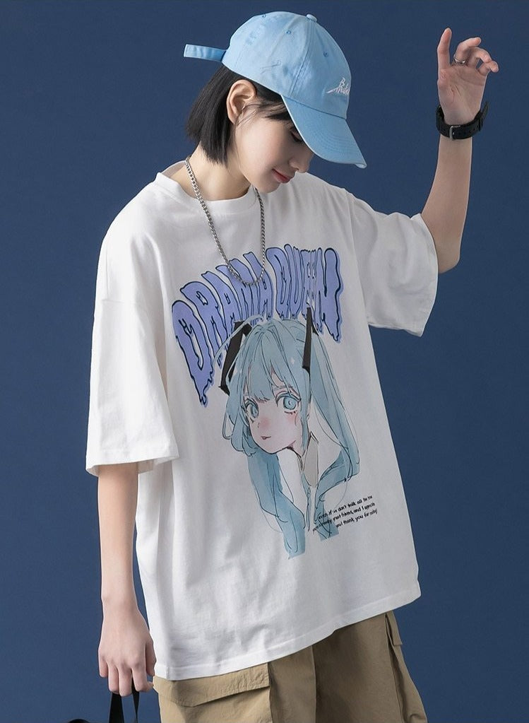 "Drama Queen Miku" Graphic T-shirt