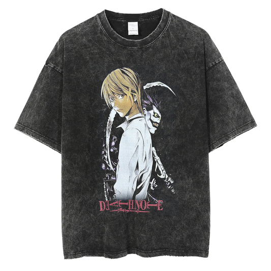 『Death Note』Light Yagami "God of the New World" Vintage T-shirt