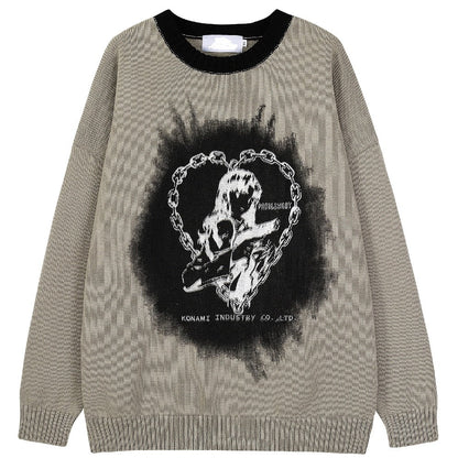 『Evangelion』Misato "Heart Chain" Knitted Sweater