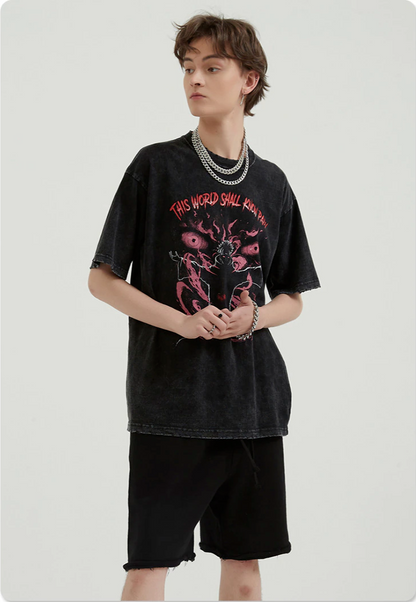 『Naruto』"The World Shall Know Pain" Vintage T-shirt