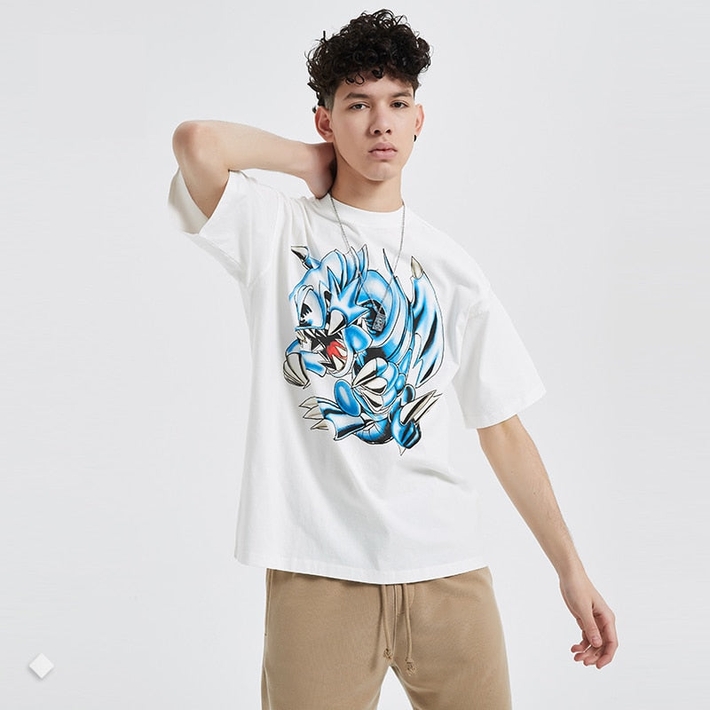 『Yu Gi Oh!』"Blue Eyes White Dragon" Graphic T-shirt
