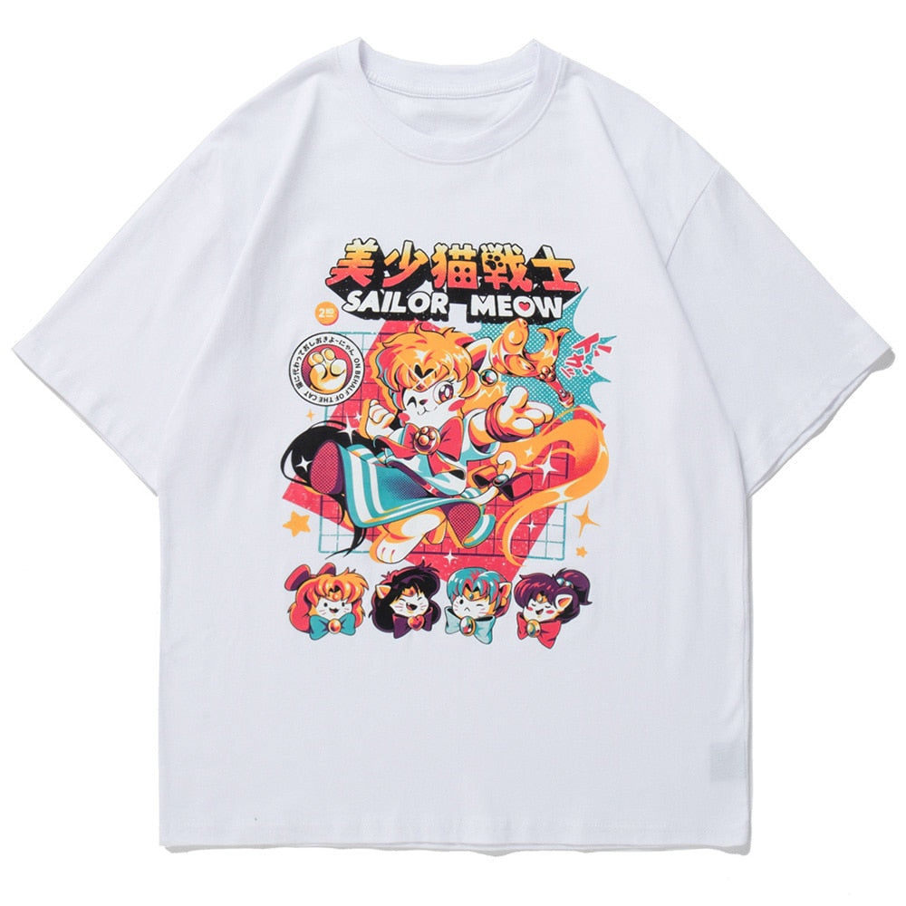 『Sailor Moon』"Sailor Meow" Graphic T-shirt