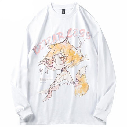 "Smug Foxgirl" Long-sleeve Shirt