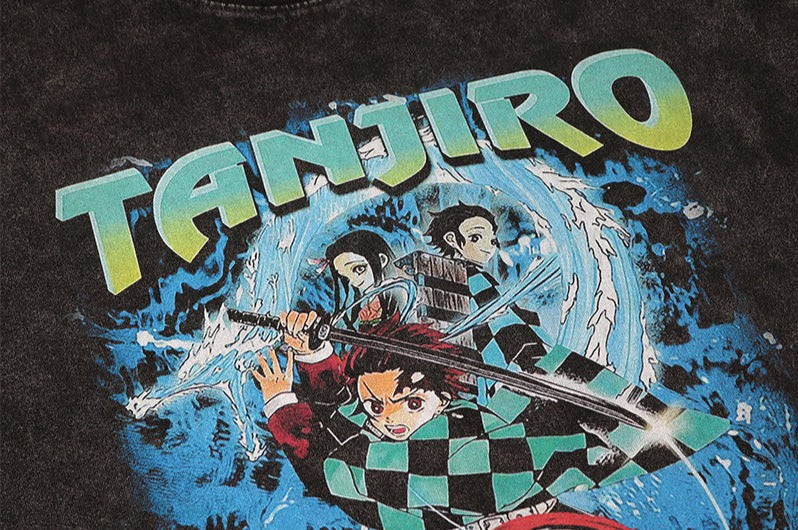 『Demon Slayer』Tanjiro "Tidal Waves" Graphic T-shirt