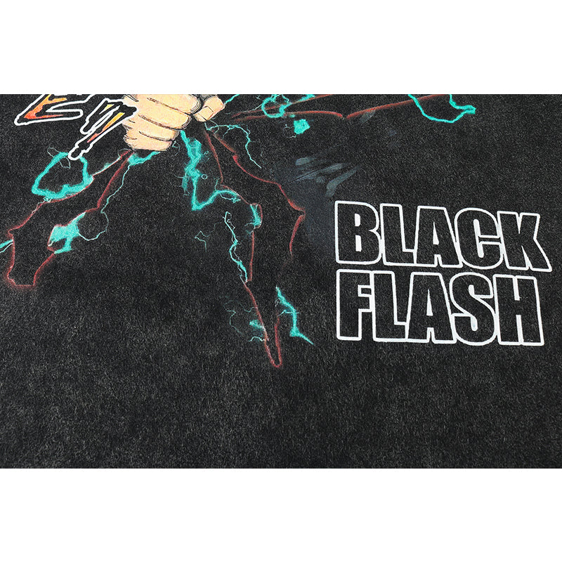 『Jujutsu Kaisen』Yuji Itadori "Black Flash" Vintage T-shirt